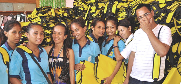 Donation of scholl bags